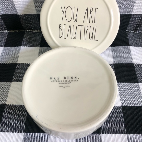 Rae Dunn “YOU ARE BEAUTIFUL” Jewelry Box - Picture 2 of 3